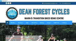 Desktop Screenshot of deanforestcycles.co.uk